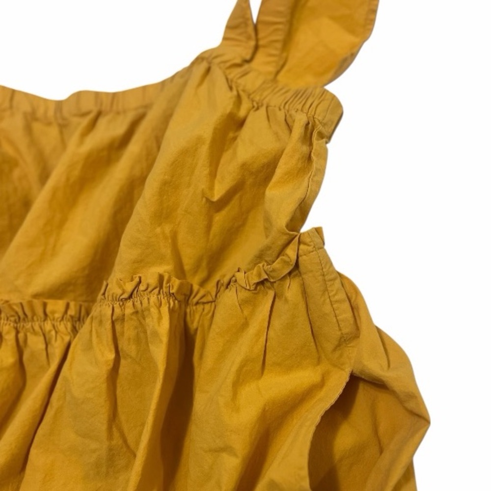 Madewell Yellow Fluttered Sleeve Dress - Picture 5 of 8